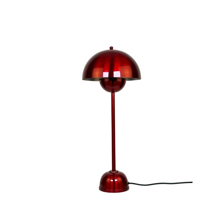 Opviq Lámpara de mesa roja de metal